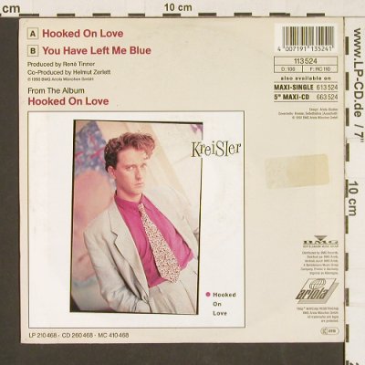 Kreisler: Hooked on Love, Ariola (113 524), D, 1990 Typ: 7" Best.-Nr.: S9598 Preis: 2,50 Euro