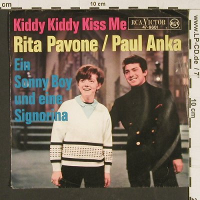 Pavone,Rita & Paul Anka: Kiddy Kiddy Kiss Me / Ein Sonny Boy, RCA(47-9601), D, m-/vg+,  - 7inch - S9730 - 3,00 Euro