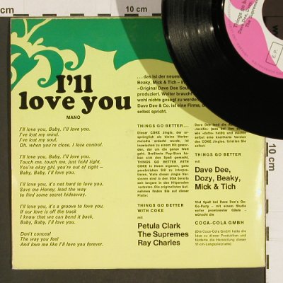 Dee,Dave - I lave You + V.A.: Petula Clark,Supremes, RayCharles, Coca Cola(105 112), D, 1967 - EP - S9753 - 4,00 Euro