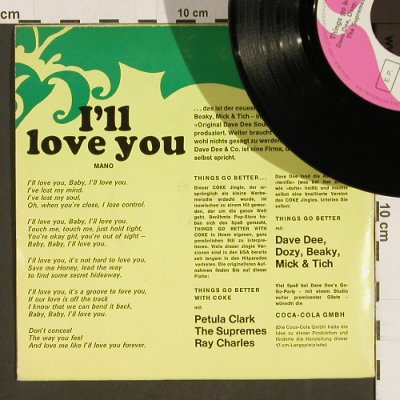 Dee,Dave - I lave You + V.A.: Petula Clark,Supremes, RayCharles, Coca Cola (105 112), D, 1967 Typ: EP Best.-Nr.: S9753 Preis: 4,00 Euro