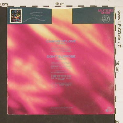Erasure: Chains Of Love, rmx / Don't suppose, Mute 83(111.863), D, 1988 - 7inch - S9820 - 2,50 Euro