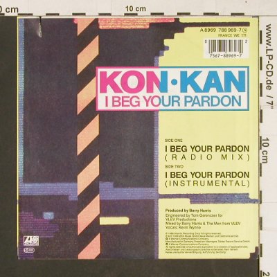 Kon Kann: I Beg Your Pardon(radio/instrum), Atlantic(788 969-7), D, co, 1988 - 7inch - S9824 - 1,00 Euro