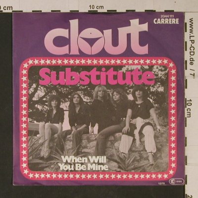 Clout: Substitute, Carrere/Polydor (2044 111), D, 1978 Typ: 7" Best.-Nr.: T1102 Preis: 2,50 Euro