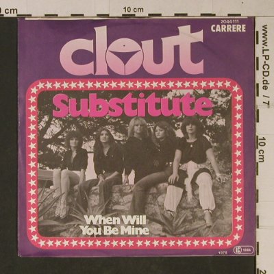 Clout: Substitute, Carrere/Polydor (2044 111), D, 1978 Typ: 7" Best.-Nr.: T1102 Preis: 2,50 Euro