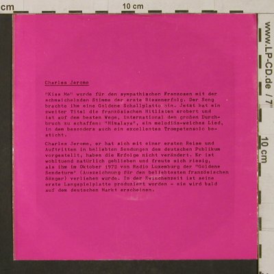 Jerome,Charles: Himalaya / Pardon, Hansa (12 489 AT), D, 1972 Typ: 7" Best.-Nr.: T1285 Preis: 3,00 Euro