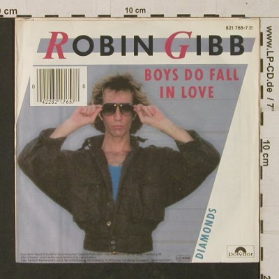 Gibb,Robin: Boys Do Fall In Love / Diamonds, Polydor(821 765-7), D, 1984 - 7inch - T1339 - 2,50 Euro