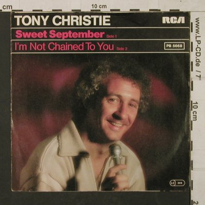 Christie,Tony: Sweet September, RCA (PB 5668), D, 1979 Typ: 7" Best.-Nr.: T1447 Preis: 2,50 Euro