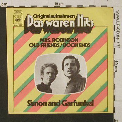 Simon & Garfunkel: Mrs.Robinson/Old Friends/Bookends, CBS(CBS S 1600), D,Ri, 1968 - 7inch - T1449 - 3,00 Euro