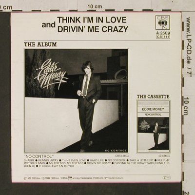 Money,Eddie: Think I'm in Love/Drivin' Me Crazy, CBS(CBSA-2509), NL, 1982 - 7inch - T1486 - 3,00 Euro