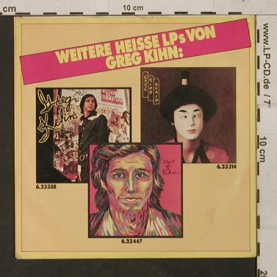 Kihn,Greg: Island / Remember, Beserkley (6.12425 AC), D, 1978 Typ: 7" Best.-Nr.: T1491 Preis: 2,50 Euro