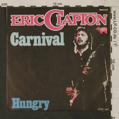 Clapton,Eric: Carnival / Hunger (ONLY COVER!), RSO (2090 222), D, 1976 Typ: Cover Best.-Nr.: T1557 Preis: 1,00 Euro