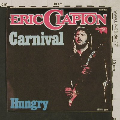 Clapton,Eric: Carnival / Hunger (ONLY COVER!), RSO (2090 222), D, 1976 Typ: Cover Best.-Nr.: T1557 Preis: 1,00 Euro