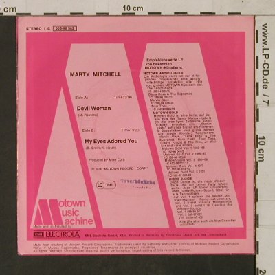 Mitchell,Marty: Devil Woman, Muster-Stoc, Prodigal(006-98 382), D, 1976 - 7inch - T1600 - 4,00 Euro