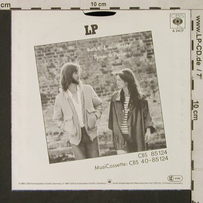 Inker & Hamilton: Throw Me A Lifeline / TV Romance, CBS (CBS A 2417), D, Facts, 1982 Typ: 7" Best.-Nr.: T1671 Preis: 3,00 Euro