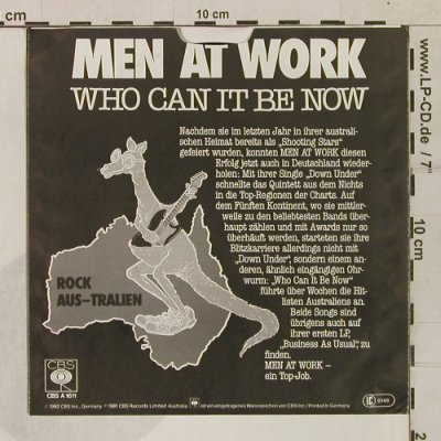 Men At Work: Who Can It Be Now(Rock Aus-Tralien), CBS(CBS A 1611), D, 1982 - 7inch - T1688 - 3,00 Euro