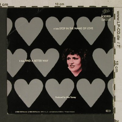 Dickson,Barbara: Stop in the Name of Love, m /vg+, Epic (EPCA 3069), NL, 1982 Typ: 7" Best.-Nr.: T1710 Preis: 3,00 Euro