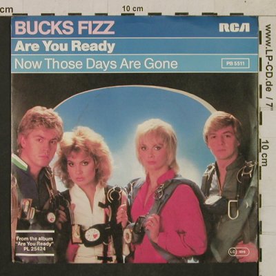 Bucks Fizz: Are You Ready/Now Those days are.., RCA (PB 5511), D, 1982 Typ: 7" Best.-Nr.: T1735 Preis: 3,00 Euro