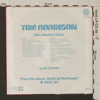 Robinson,Tom: Now Martin's Gone / Love Comes, Vertigo(6005 226), D, 1982 - 7inch - T1756 - 2,50 Euro