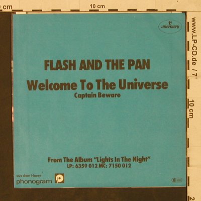Flash And The Pan: Welcome to the Universe, Mercury(6059 338), D, Facts, 1980 - 7inch - T1787 - 4,00 Euro