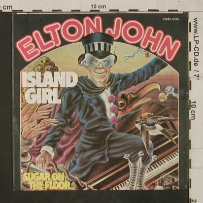 John,Elton: Island Girl / Sugar on the Floor, DJM (2043 005), D, 1975 Typ: 7" Best.-Nr.: T1872 Preis: 4,00 Euro