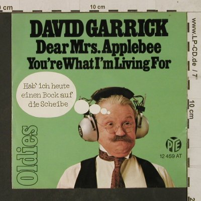 Garrick,David: Dear Mrs.Applebee/You're What I'm, PYE(12 459 AT), D,  - 7inch - T1884 - 5,00 Euro