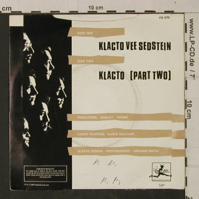 Blue Rondo A La Turk: Klacto Vee Sedstein/Klacto,pt.2, Diable Noir(VS 476), UK, woc, 1982 - 7inch - T1923 - 2,50 Euro
