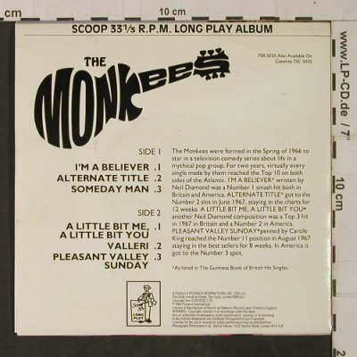 Monkees: I'm A Believer+5, 33 rpm, Scoop(7SR 5035), UK, 1984 - EP - T1930 - 9,00 Euro