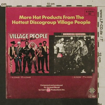 Village People: I Am What I Am, Telefunken (6.12418 AC), D, 1979 Typ: 7" Best.-Nr.: T1940 Preis: 3,00 Euro