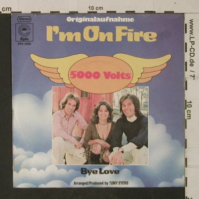 5000 Volts: I'm On Fire, Epic(EPC 3359), D, 1975 - 7inch - T1966 - 2,50 Euro