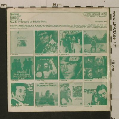 C.C.S.: Walking / Salome, vg+/vg+, Columbia (C 006-92 252), D Typ: 7" Best.-Nr.: T2027 Preis: 3,00 Euro
