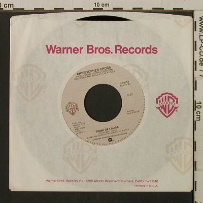 Cross,Christopher: Words Of Wisdom/Think Of Laura, FLC, WB (7-29658), US, 1983 Typ: 7" Best.-Nr.: T2125 Preis: 1,50 Euro