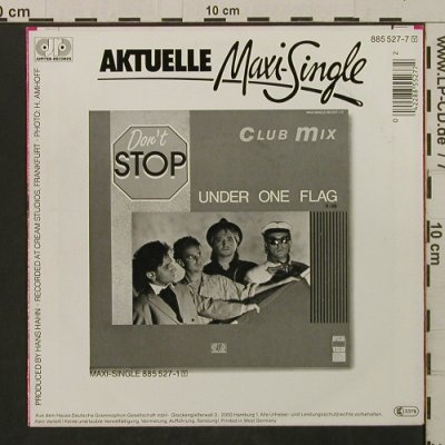 Don't Stop: Under One Flag / Safer Sex, Jupiter(885 527-7), D, 1987 - 7inch - T2136 - 1,50 Euro