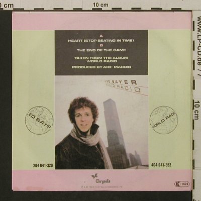 Sayer,Leo: Heart / The End Of The Game, Chrysalis(104 354-100), D, 1982 - 7inch - T2137 - 1,50 Euro
