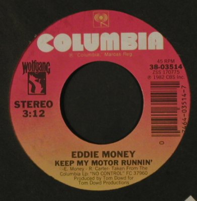 Money,Eddie: Take A LittleBit/KeepMyMotorRunnin', Columbia/Promo Stol(38-03514), US, FLC, 1982 - 7inch - T2182 - 2,00 Euro