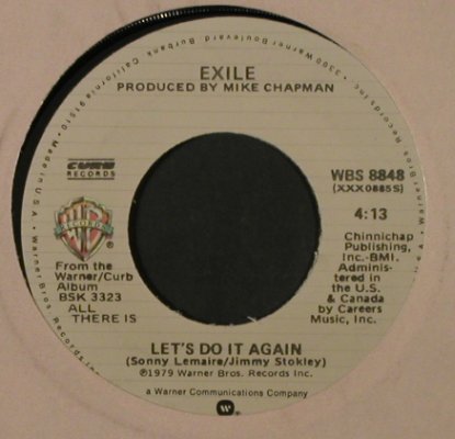 Exile: The Part Of Me That Needs You Most, WB/Reprise(WBS 8848), US, FLC, 1979 - 7inch - T2220 - 2,50 Euro