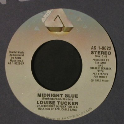 Tucker,Louise: Midnight Blue / Voices In The Wind, Arista (AS 1-9022), US, FLC, 1982 Typ: 7" Best.-Nr.: T2233 Preis: 2,00 Euro