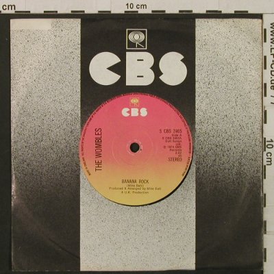 Wombles, The: Banana Rock / Womble Square Dance, CBS (2465), UK, 1974 Typ: 7" Best.-Nr.: T2242 Preis: 2,00 Euro