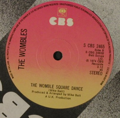 Wombles, The: Banana Rock / Womble Square Dance, CBS (2465), UK, 1974 Typ: 7" Best.-Nr.: T2242 Preis: 2,00 Euro