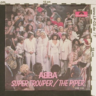 Abba: Super Trouper/The Piper,ONLY Cover, Polydor(2002 012), D, 1980 - Cover - T230 - 1,00 Euro