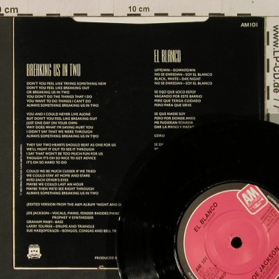 Jackson,Joe: Breaking Us In Two / El Blanco, AM (AM 101), UK, 1982 Typ: 7" Best.-Nr.: T2321 Preis: 3,00 Euro