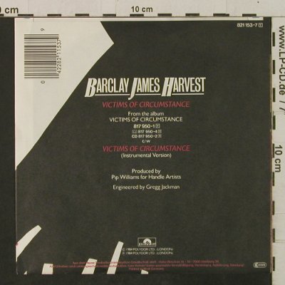 Barclay James Harvest: Victims Of Circumstances / Instr., Polydor(821 153-7), D, 1984 - 7inch - T2351 - 3,00 Euro