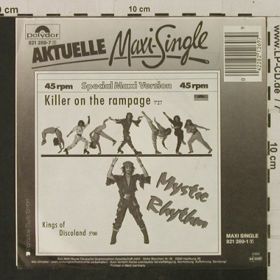 Mystic Rhythm: KillerOnTheRampage/KingsOfDiscoland, Polydor(821 269-7), D, 1984 - 7inch - T2352 - 1,50 Euro