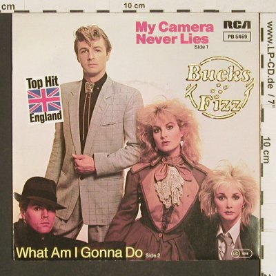 Bucks Fizz: My Camera Never Lies/WhatAmIGonnaDo, RCA (PB 5469), UK, 1982 Typ: 7" Best.-Nr.: T235 Preis: 2,50 Euro