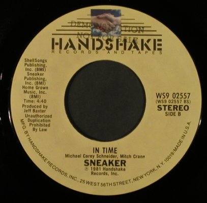 Sneaker: More Than Just The Two Of Us/InTime, Handshake(WS9 02557), US, FLC, 1981 - 7inch - T2368 - 2,50 Euro