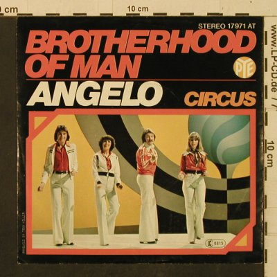 Brotherhood of Man: Circus / Angelo, Pye (17971 AT), D, 1977 Typ: 7" Best.-Nr.: T2429 Preis: 2,50 Euro