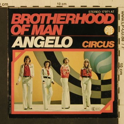 Brotherhood of Man: Circus / Angelo, Pye (17971 AT), D, 1977 Typ: 7" Best.-Nr.: T2429 Preis: 2,50 Euro