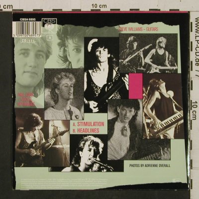 Wa Wa Nee: Stimulation / Headlines, CBS (6895), NL, 1985 Typ: 7" Best.-Nr.: T2450 Preis: 1,50 Euro