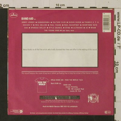 Band Aid: Do They Know It'sChristmas?, Mercury(880 502 - 7Q), D, 1984 - 7inch - T2625 - 3,00 Euro