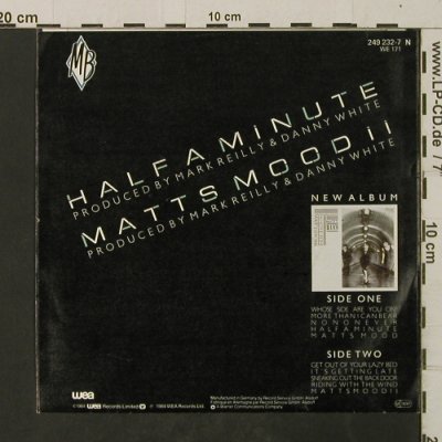 Matt Bianco: Half A Minute / Matt's Mood, WEA(249 232-7), D, 1984 - 7inch - T2671 - 2,50 Euro