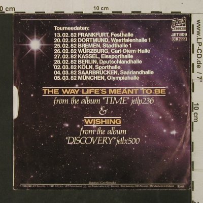 ELO: The Way Life's Meant To Be/Whishing, Jet Rec.(809), NL, 1981 - 7inch - T2702 - 2,50 Euro